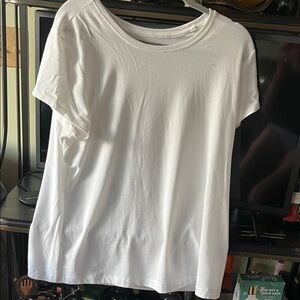 Banana Republic White Short Sleeve Crewneck Tee
